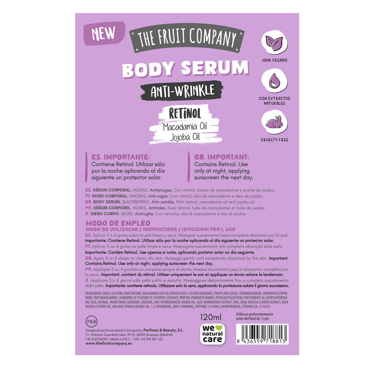 Sérum Corporal Anti-Rugas - The Fruit Company