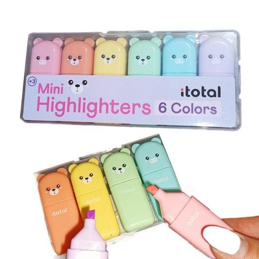 Mini Marcadores 6 Cores Diferentes!